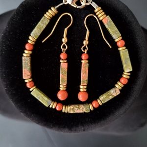 EARRINGS AND BRACELET SET